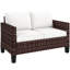 128cm Wide Straight Patio Sofa with Cushions-1208441590-1208441584