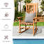 Chaise berçante d'extérieur simple pour terrasse