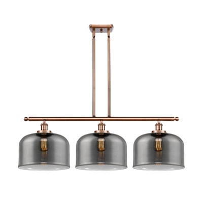 Lattimer 3-Light Dimmable Metal Pendant