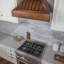 36" Wood 700 CFM Ducted Wall Mount Range Hood in Rustic Light