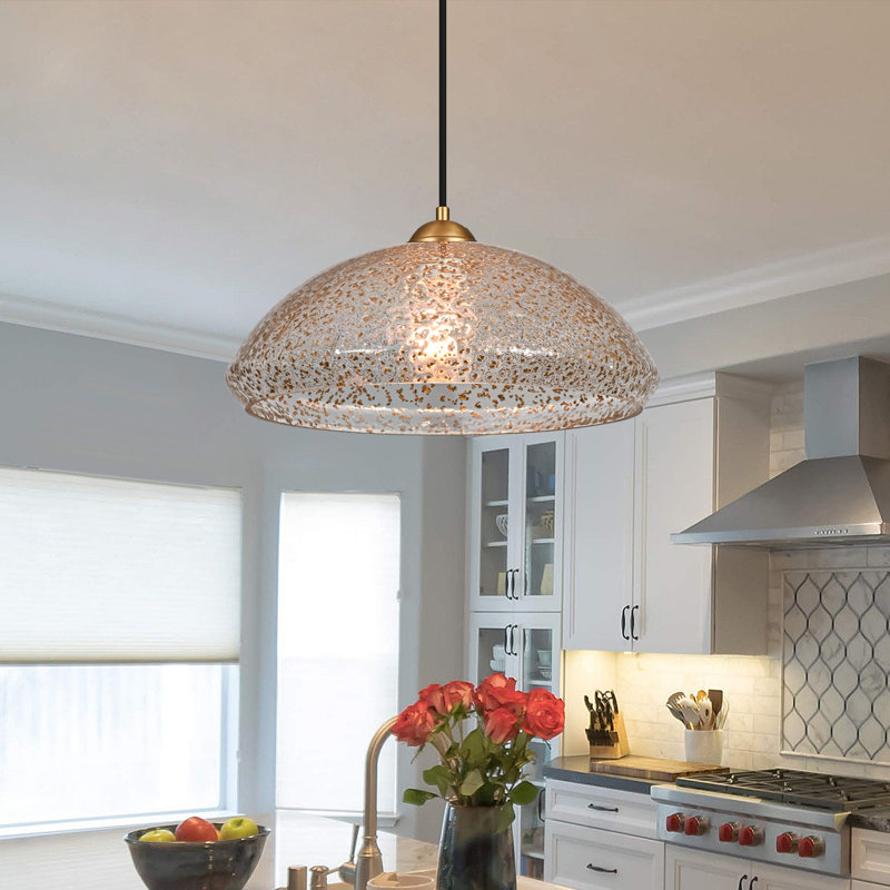 1 - Light Dome Glass Pendant