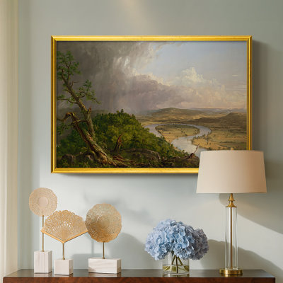 Vue du mont Holyoke, Northampton, Massachusetts, après un orage (Oxbow), 1836 - Thomas Cole - Toile encadrée sur mesure