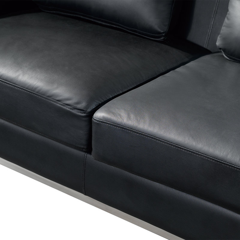 Spain 3 - Piece Living Room Set, Black