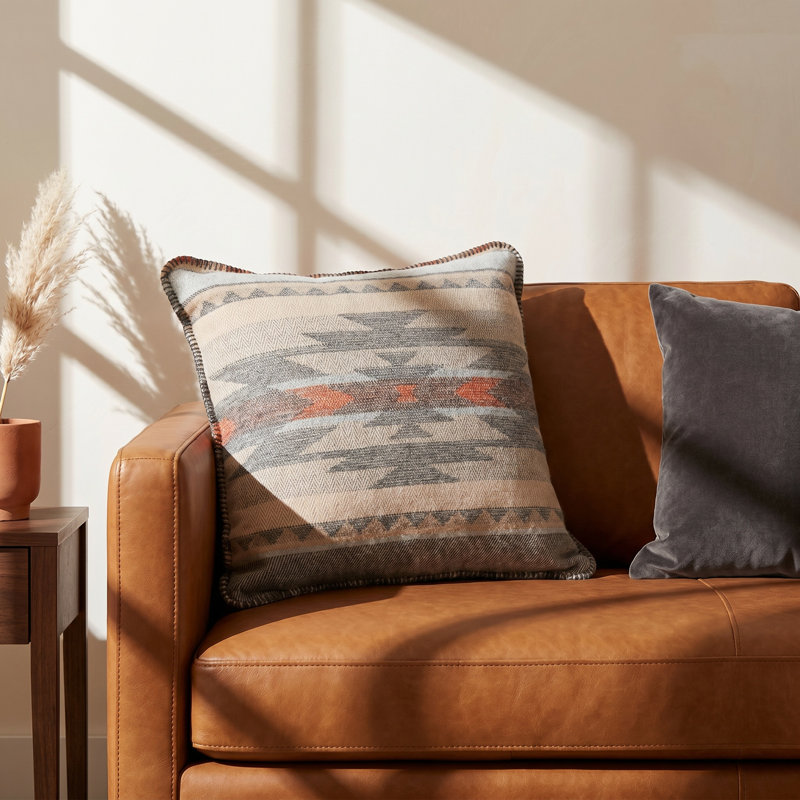 Jenera Cotton Blend Reversible Throw Pillow