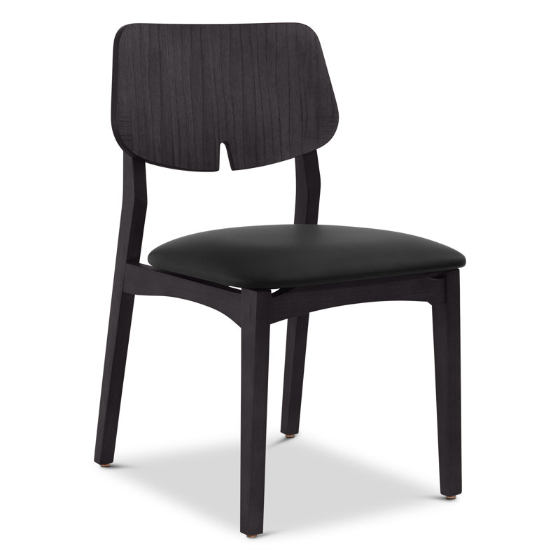 Modern Brazilian Beth Side Chair, Medley Ivory / Nogal