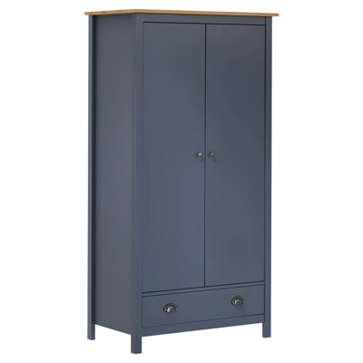 Funkhouser 2 Door Solid Wood Wardrobe