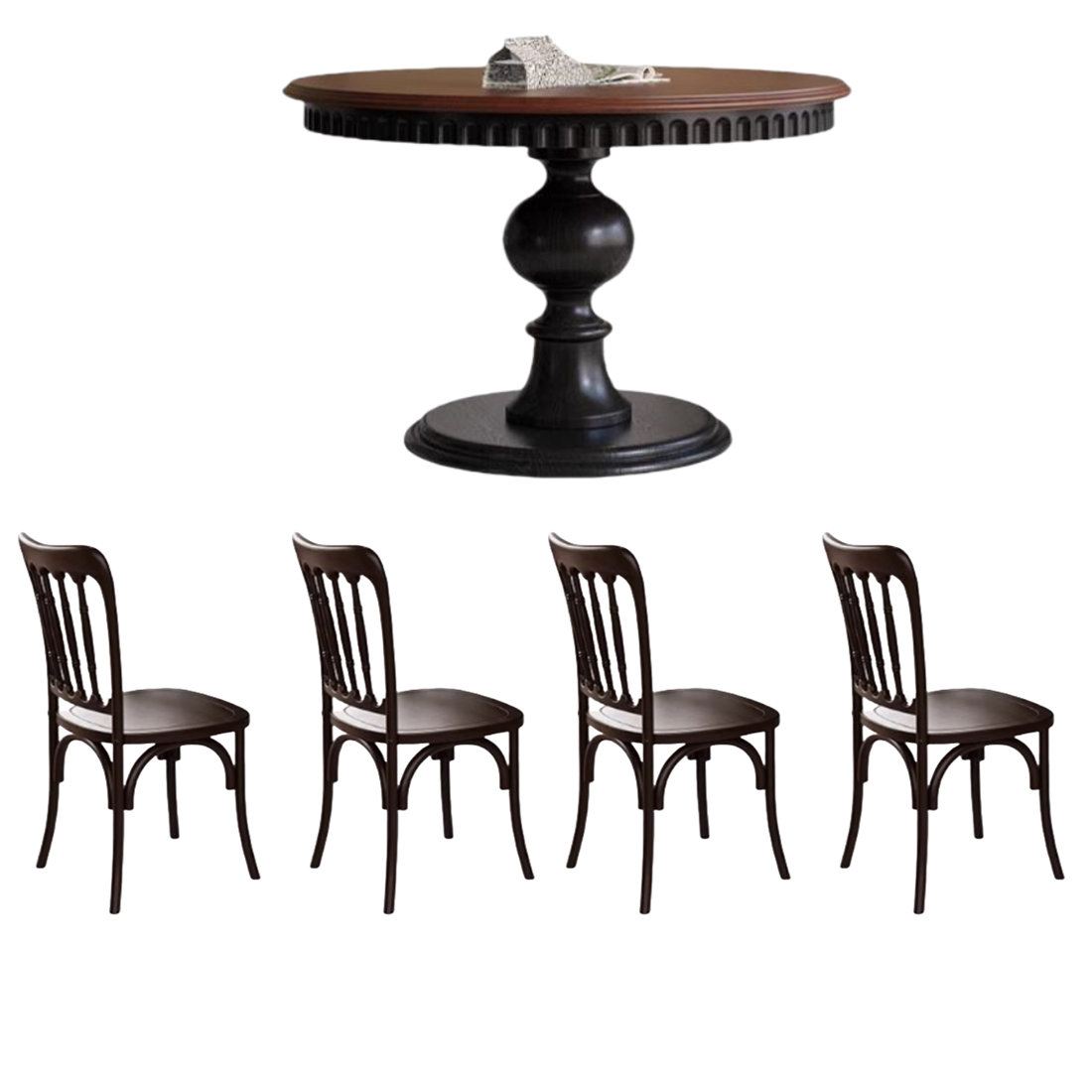 Lee's luxury furniture Ash Round Dining Table Sets: Elegant & Sturdy. 5 ...
