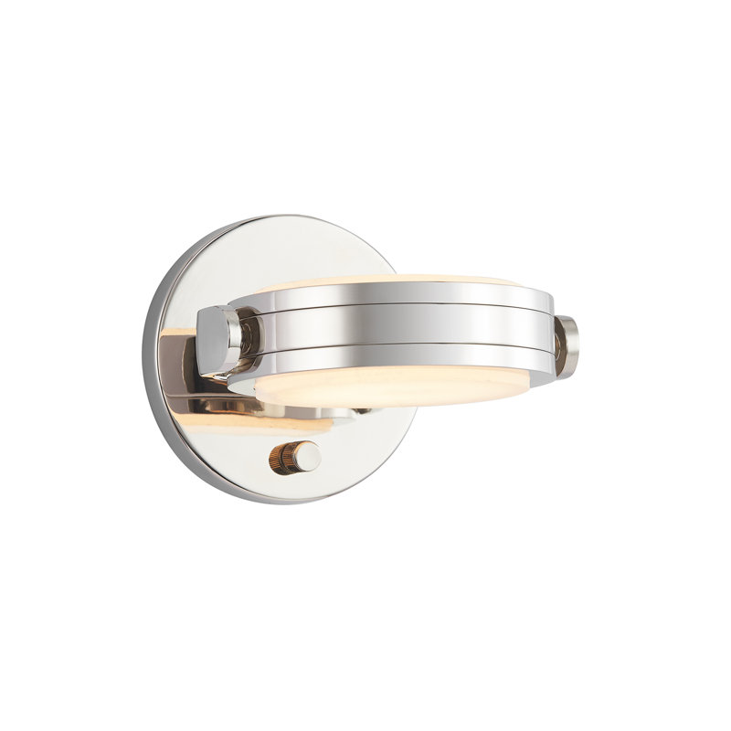 Blanco 1 - Light LED Bath Sconce, Polished Nickel/Alabaster