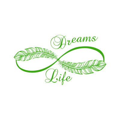 Décalcomanie murale « infinity life rêves » Donnie