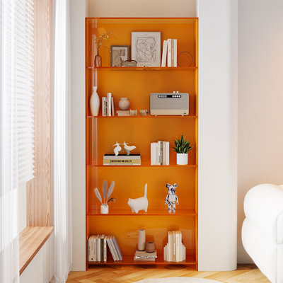 Open Shelf Display Unit Acrylic Bookcase