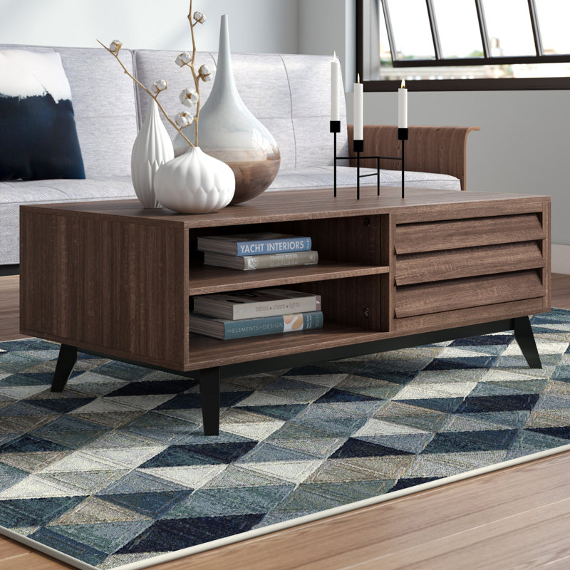 Merced Coffee Table, Brown Walnut