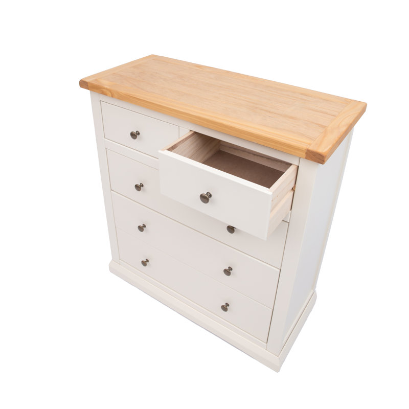 Nault 90 cm W Chest of 5 Drawers