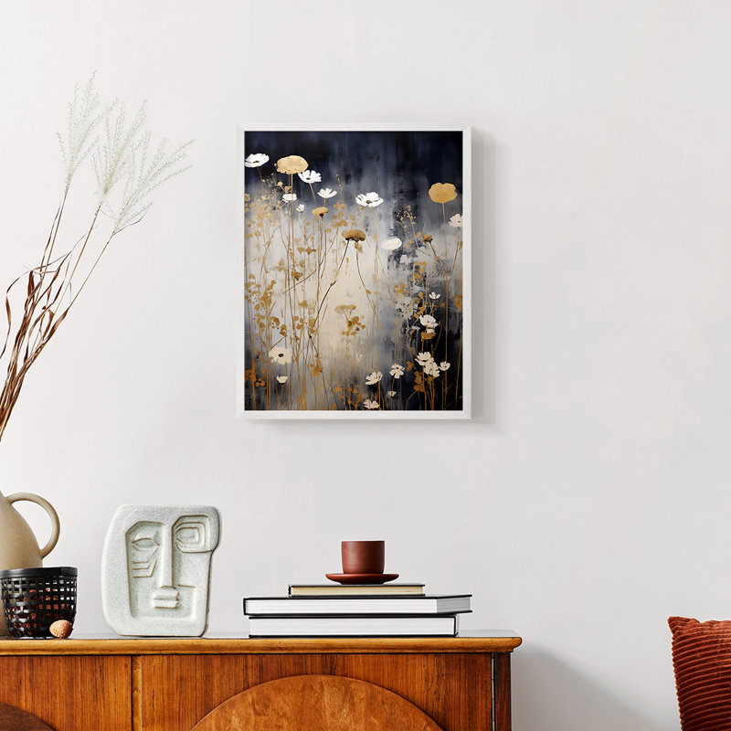 Série FLORAL CDXVI - reproduction encadrée de qualité supérieure - prête à être accrochée - aucun clou requis