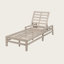 Chaise longue d'extérieur en bois massif 80 po avec coussins épais, ensemble de 2 fauteuils de patio réglables à 5 positions (ensemble de 2)-2041968092