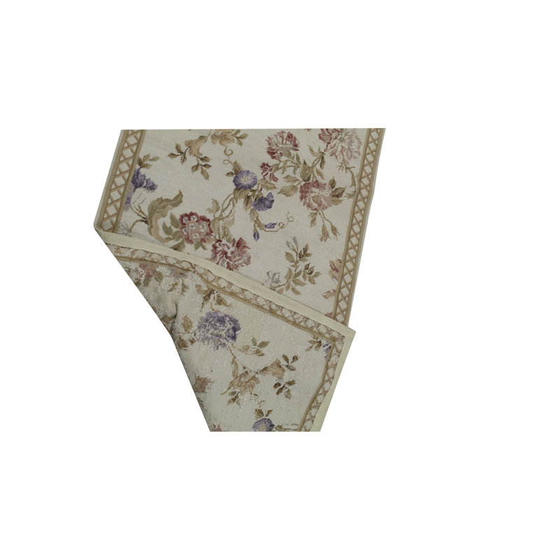 Tapis beige et doré de haute qualité noué à la main
