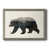 Toile avec cadre gris