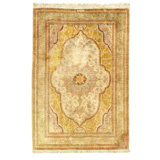 Melakai Oriental Area Rug in Beige