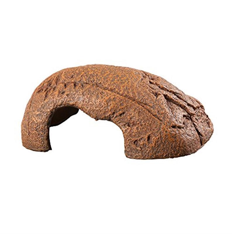 Zilla Rock Den Hideout for Reptile Enclosures and Terrariums, Large (8.5" x 9.5")