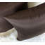 Housse de coussin carré en soie synthétique Aiking Home, fermeture à glissière, brun (ensemble de 2) 20 po x 20 po-129579011