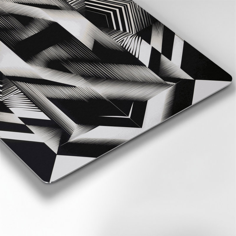 Art mural noir Op Art 4