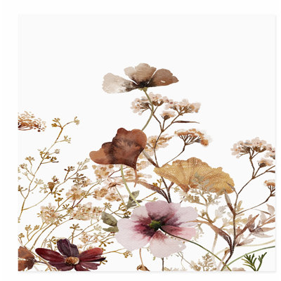 «Floral Fall Wildflowers I Cottage», reproduction d'art non encadrée