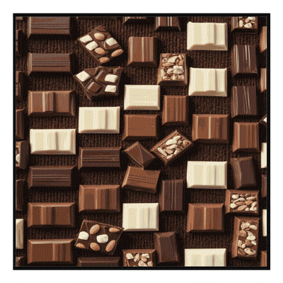  Washable Chocolate Bars Desserts Area Rug