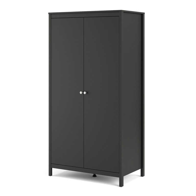 Cynsere 2 Door Wardrobe, Black
