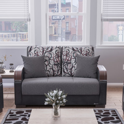 Convertible With Storage, Grey - Collection For Practical Use Upholstered Storage Space Stylish Comfort