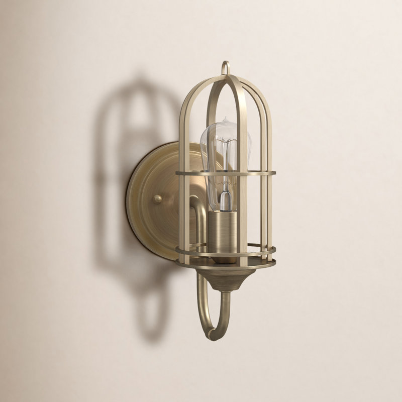 Anning Armed Sconce, Dark Antique Brass