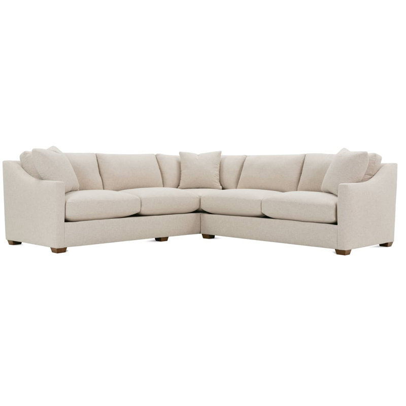 Canapé modulaire 2 pièces Bradford, Blanc os