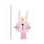 Lapin rose - impression d'art graphique-52839518-52839516-52839514