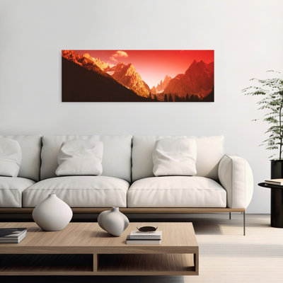 Dolomites, Italie, art abstrait coloré, forêt contemporaine, montagne