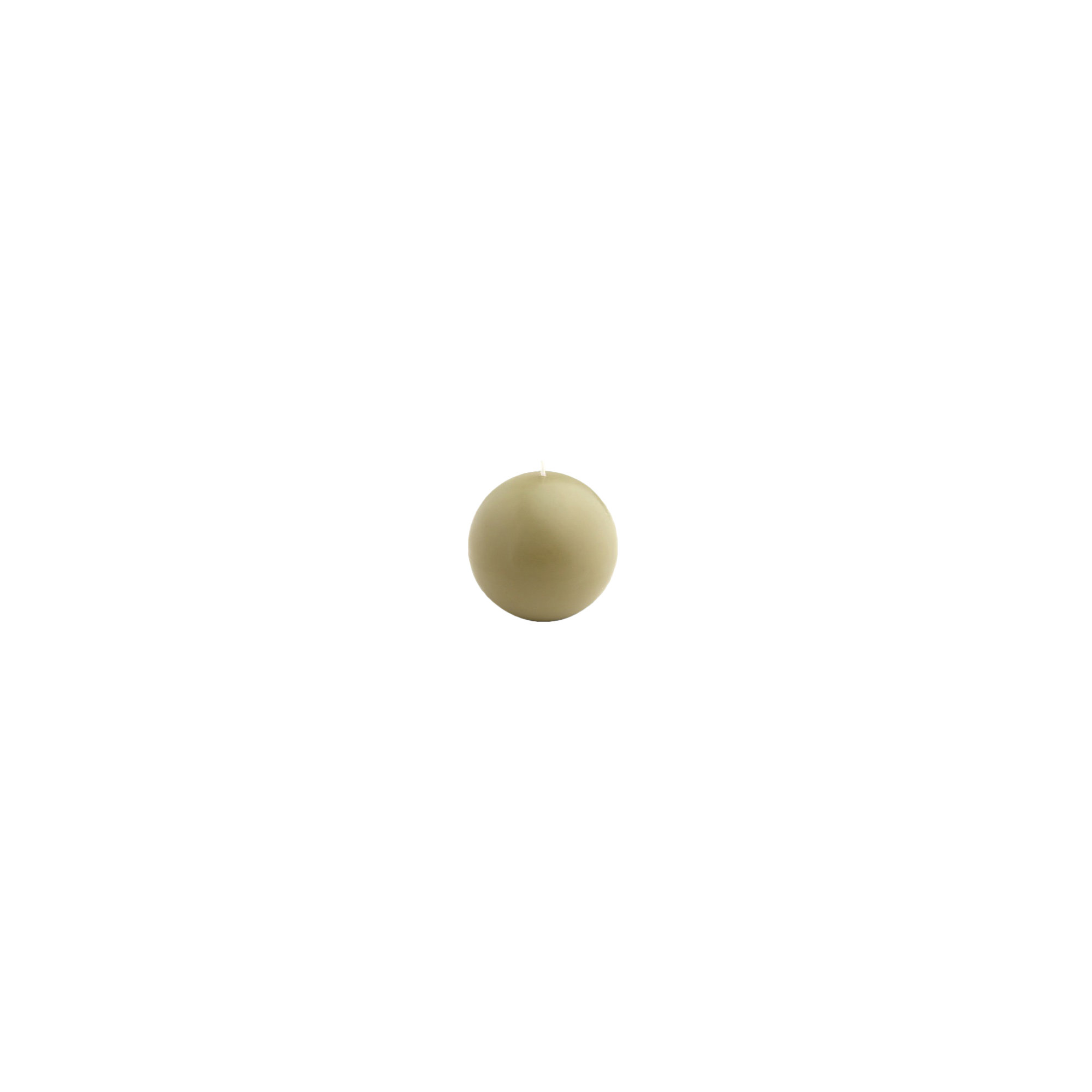 Ball Candle, 2" Diameter, Set of 12, Sage Green