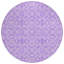 Tapis rond lavable et mauve 8 po
