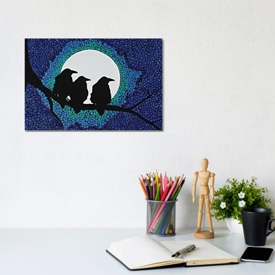 We Three Ravens by Rachel Olynuk - Wrapped Canvas Gallery-Wrapped Canvas Giclée