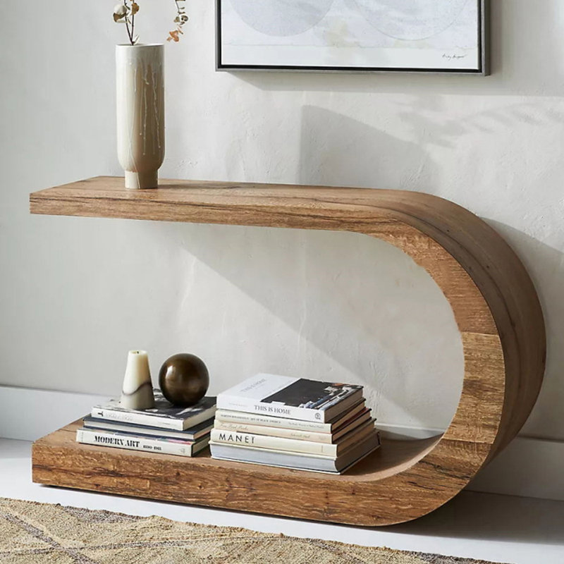 Retro simple console table, 29.5" H x 59" W x 13.8" D