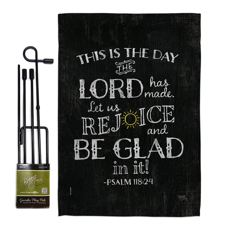 Double Sided 18.5'' H x 13'' W Polyester Flag Set