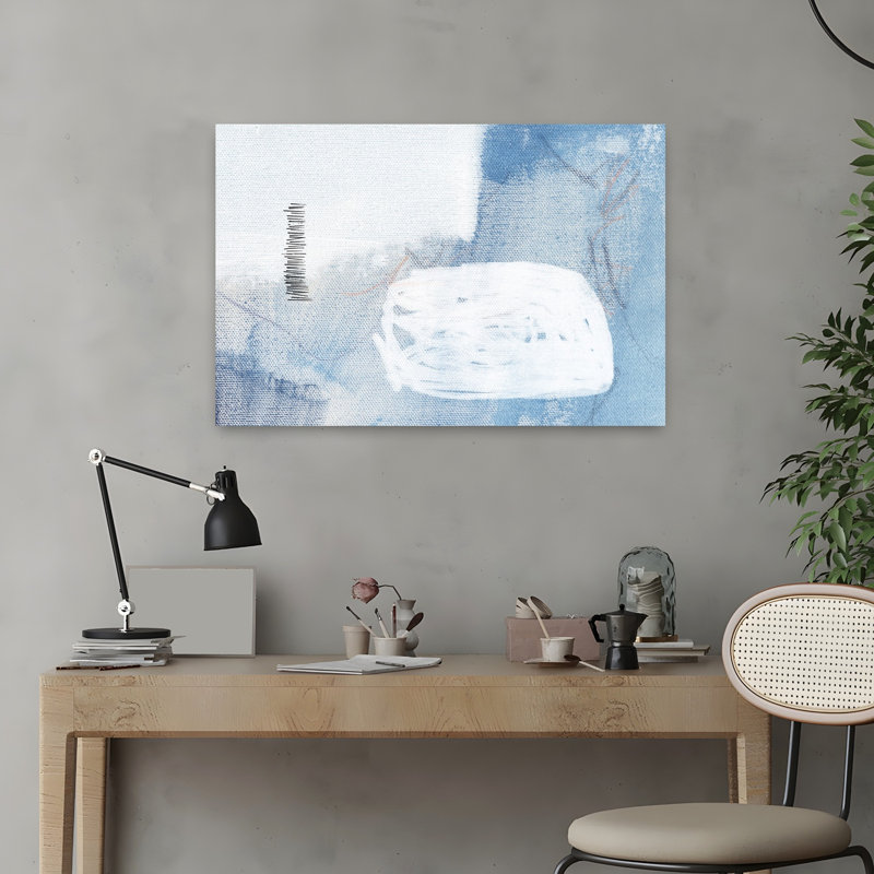 Whispers In Blue by Uplusmestudio - Wrapped Canvas Print, 40.64 cm H x 60.96 cm W