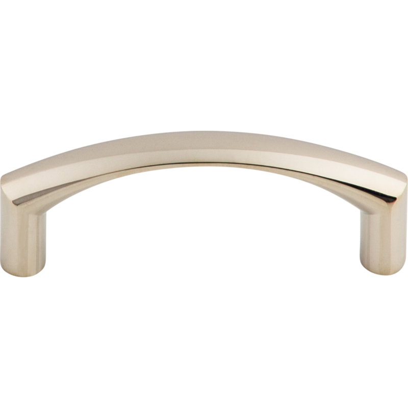 Griggs Bar Pull, Polished Nickel, 3" Center to Center