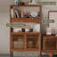 Retro Walnut Solid Wood Accent Cabinet