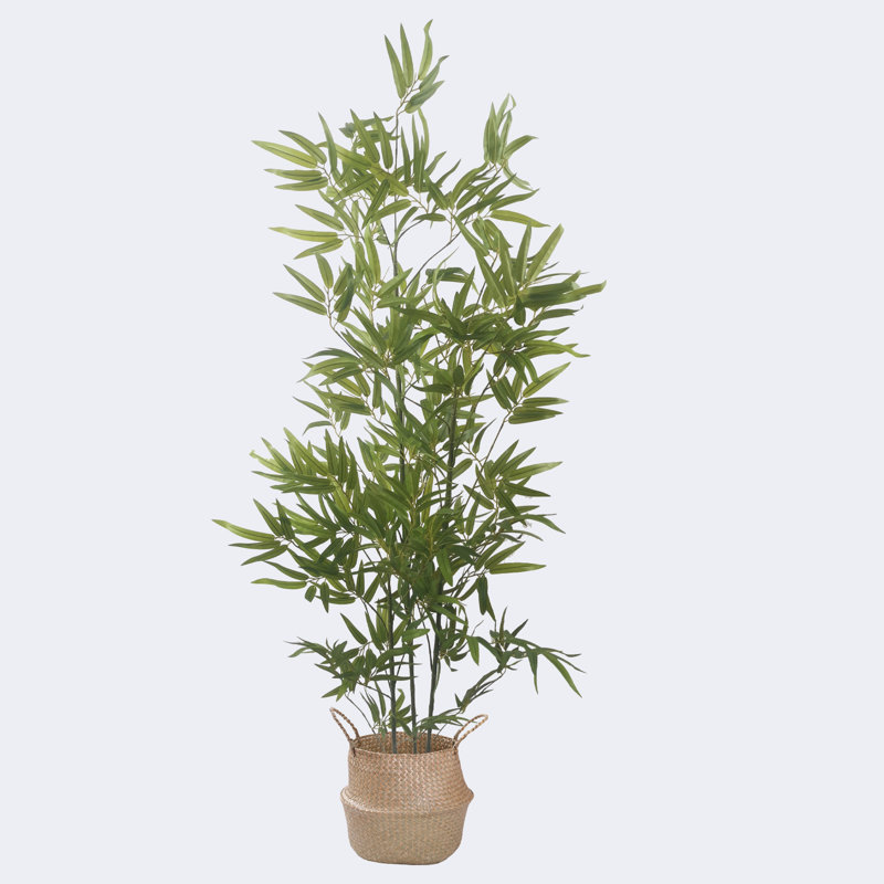 Pot en bambou artificiel, H 19,69 po x l 66,93 po x P 19,69 po