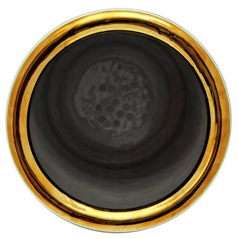 Umbrella Stand, Gold Crackle