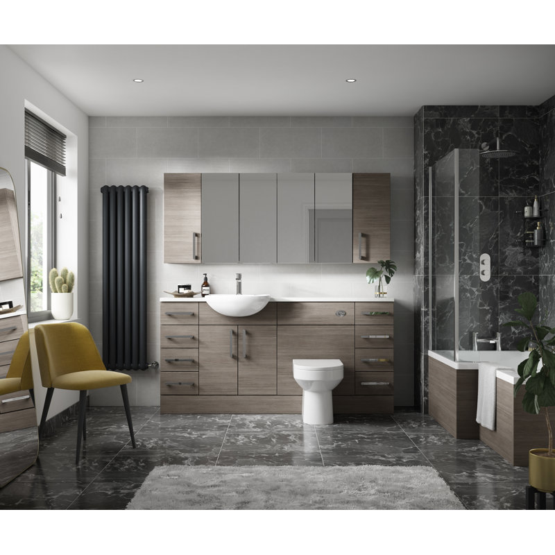 Fusion Linen Cabinet, Dark Brown