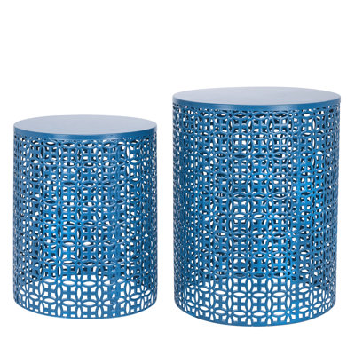 2 PCS Metal Daisi Garden Stool