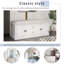 Banc de rangement pour chaussures avec 4 portes, tablettes réglables et coussin amovible pour le salon, le vestibule-2070410140
