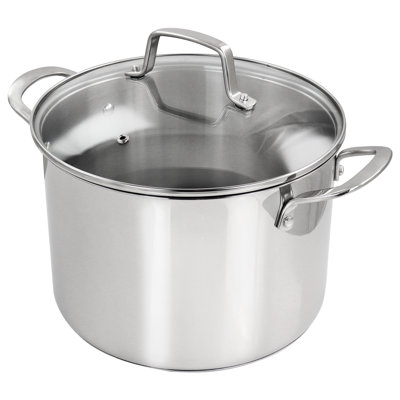 Martha Stewart 8 Quart Castelle Stainless Steel Dutch Oven With Lid