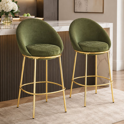 Ensemble de 2 tabourets de bar Cia