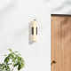 Erby Single Light Glass Aluminum Dimmable LED Flush Mounted Sconce