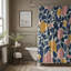 Rideau de douche 1 pièce Wildflower Swirls-847187454
