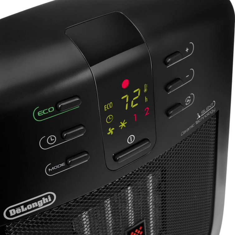 DeLonghi Electric Compact Space Heater , Remote Included and with Digital  Display u0026 Reviews | Wayfair